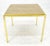 Brass Mid Century Modern Brass & Travertine 19x19” Square Side End Table Stand MINT For Sale - Image 8 of 14