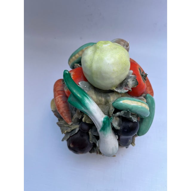 Ceramic Porcelain Vegetable Basket For Sale - Image 7 of 10