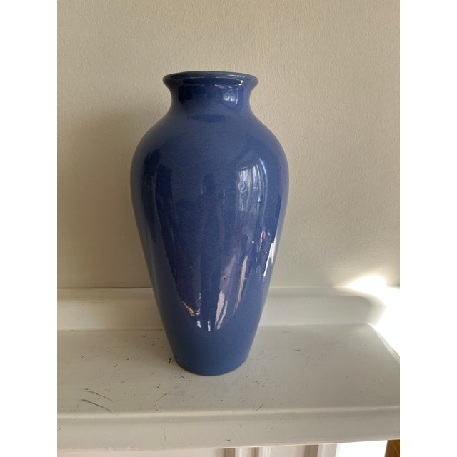 Modern Late 20th Century Tall Ceramic Vase For Sale - Image 3 of 6