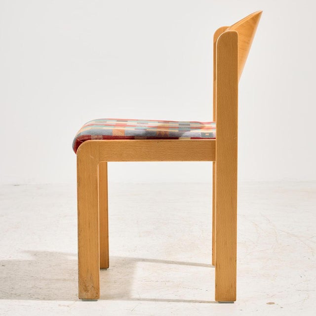 Stackable Beech Chair, 1980s For Sale - Image 4 of 16
