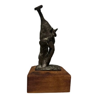 Stan Freborg (1906-1991), Rare, Midcentury Modern, Bronze Sculpture, Signed, 1960 For Sale