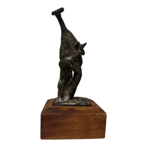 Stan Freborg (1906-1991), Rare, Midcentury Modern, Bronze Sculpture, Signed, 1960