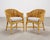 Wood Set of Four McGuire Barrel Back Rattan Bamboo Dining Armchairs For Sale - Image 7 of 18