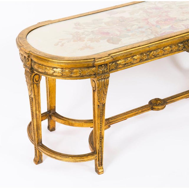 Low French Louis Revival Giltwood Coffee Table, 1930s For Sale - Image 11 of 17