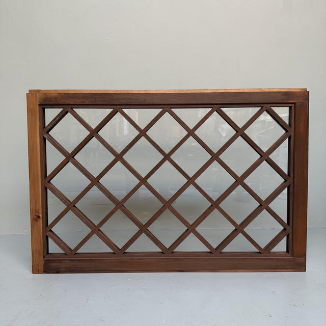 Vintage Japanese Kōshi Panel with Glass, 1950s For Sale - Image 4 of 18