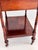 Brown English Mahogany Two-Tier Georgian Style Side Table on Casters, Circa 1930s For Sale - Image 8 of 15