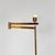 Art Deco Italian Brass Floor Lamp with Adjustable Arm and Dark Marble Base, 1940s For Sale - Image 6 of 18