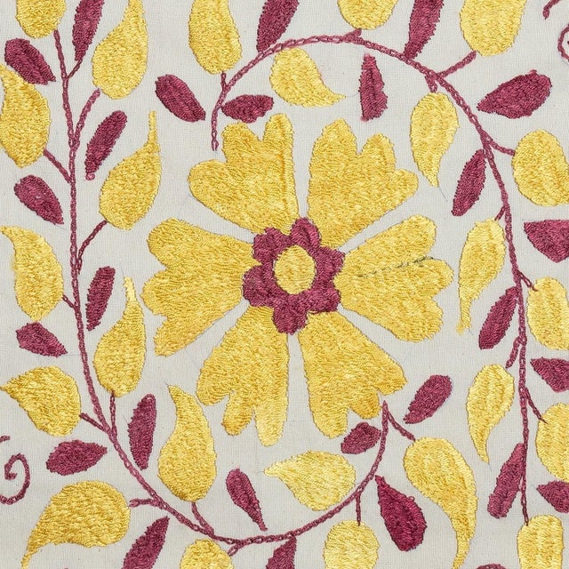 New Hand-Embroidered 100% Cotton Cushion Cover – Authentic Uzbek Textile Art Bring a touch of Central Asian heritage to...