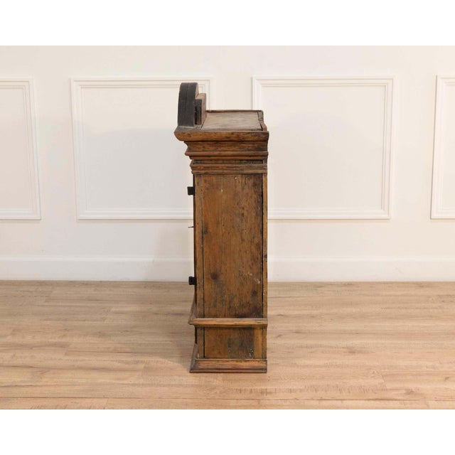 Wood Early 19th Century Swedish Wall Cabinet from Stockholm For Sale - Image 7 of 11