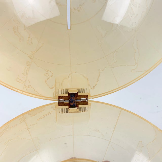 Vintage Lucite Acrylic Planet Earth Globe Hinged Bank Mid Century Modern Atomic For Sale - Image 9 of 9