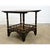 Brown Vintage Painted Square Low Table with Shell Découpage For Sale - Image 8 of 11
