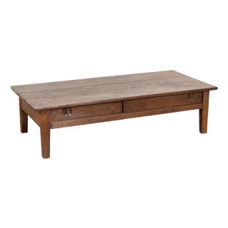 20th Century French Oak Coffee Table For Sale