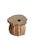 Wood Sculptural Teak Wood Side Table Organic Fluted Form With Hand-Carved Texture For Sale - Image 7 of 7