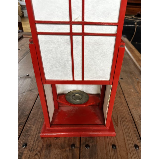 Japanese 1920s Japanese Shoji Candleholder Lantern For Sale - Image 3 of 7