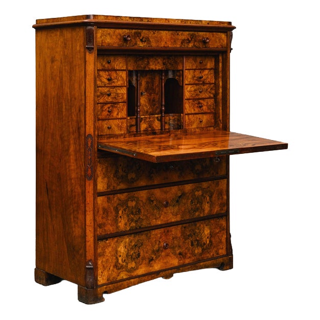 Antique 19th Century Wooden Secretary For Sale