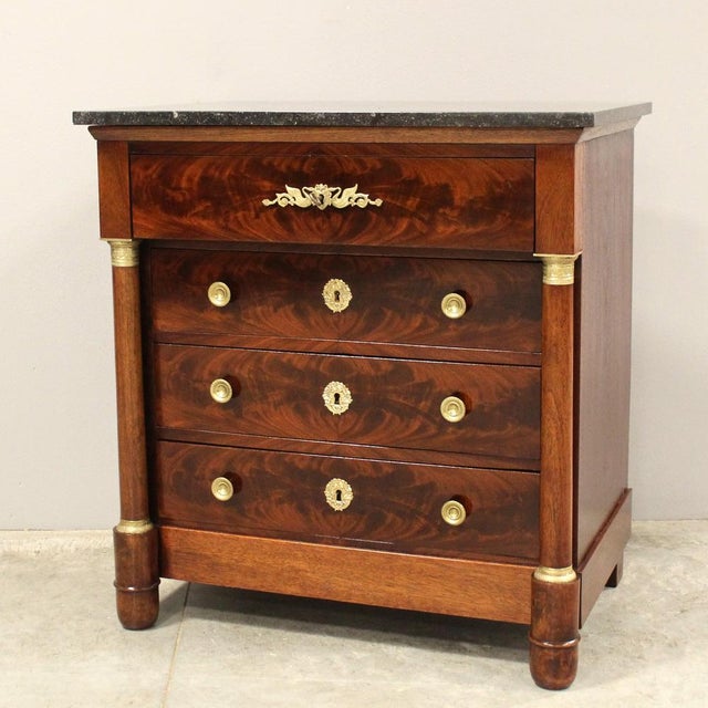 Empire Chest of Drawers, 19th Century For Sale - Image 13 of 13