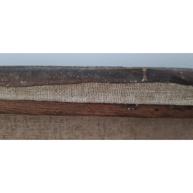 Art Deco Genre Scene, 20th Century, Oil on Canvas For Sale - Image 16 of 17