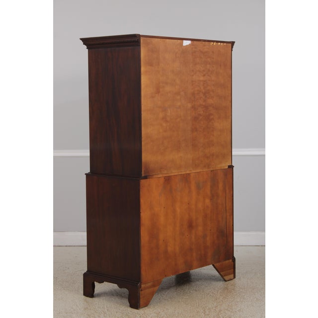 Henkel Harris Nancy Whit Inlaid Mahogany Chest For Sale - Image 14 of 16