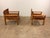 Natura Armchairs in Pine Wood and Leather by Karin Mobring for Ikea, 1970s, Set of 2 For Sale - Image 6 of 7