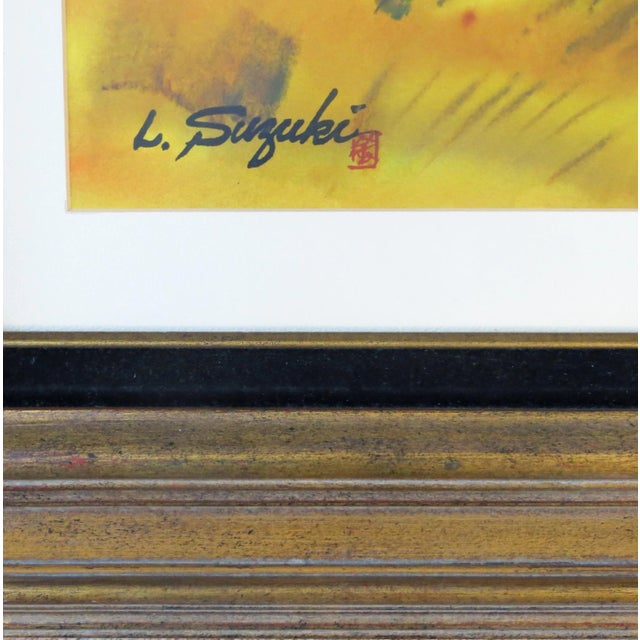 Impressionist Lewis Suzuki, Autumn Landscape with Barn, circa 1970 For Sale - Image 3 of 5