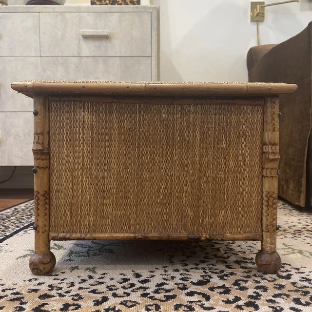 Antique Bamboo Rattan Chest/Table Chairish