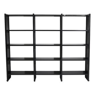 Black Metal Bookcase, 1970s For Sale