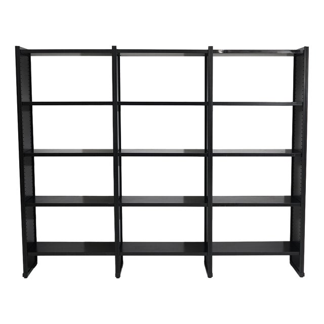 Black Metal Bookcase, 1970s For Sale