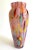 Vintage 1980's Post Modern Abstract Hand Blown Studio Art Glass Multicolor Tall Flower Vase For Sale - Image 10 of 13