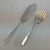1980s Silver Pair Fish Servers, Fish Serving Fork & Fish Serving Knife, Leighton. For Sale In New York - Image 6 of 8