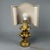 Gilded Carved Wood Table Lamp with Lampshade by Ignoto For Sale - Image 4 of 12