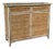 20th-C. Victorian Regency Style Burnt Bamboo & Grasscloth Cabinet or Bookcase For Sale
