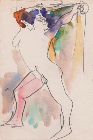 'Standing Nude' by Victor Di Gesu, Paris, Louvre, Académie Chaumière Et Etrangères, Los Angeles County Museum of Art, San Francisco Art Association