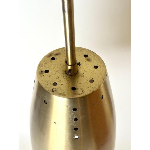 Architectural Brass Church Pendant Light, 1960s For Sale - Image 12 of 15