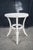Vintage Boho Chic White Wicker Bamboo Rattan Round Pedestal Table Stand For Sale - Image 11 of 11