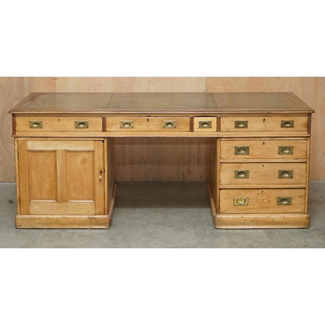 Antique London North Western Railway Station Master's Campaign Desk, 1880s For Sale - Image 6 of 18