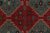 Textile Antique Persian Kilim Rug in Burgundy & Blue Geometric Pattern For Sale - Image 7 of 9