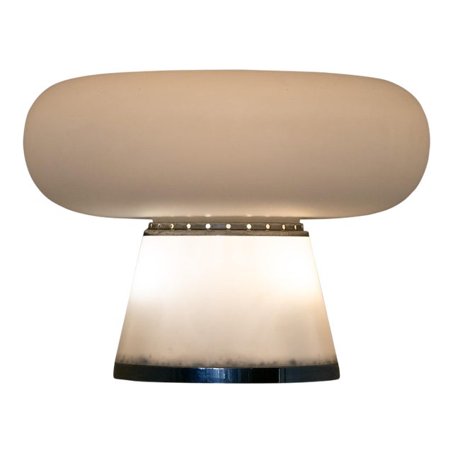 1960s Opaline Glass Table Lamp, Attributed to Fontana Arte For Sale