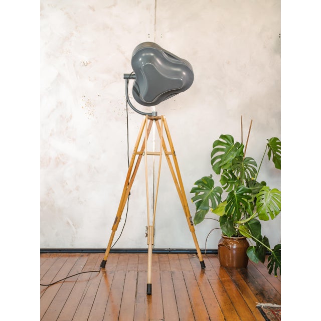 Gray Surgical Hospital Floor Spotlight by Heraeus Hanaulux, London, 1990s For Sale - Image 11 of 16