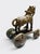 Early 20th Century iron American Indian functional mobile horse. Impressive ironwork carving on horse and distinctive...