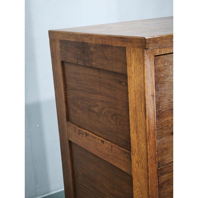 Czech Oak Filing Cabinet from Baťa Factory, Zlín, 1930s For Sale - Image 11 of 18