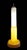 Striking and sculptural celluloid Art Deco fluorescent table lamp modeled after the iconic silhouette of the Empire State...