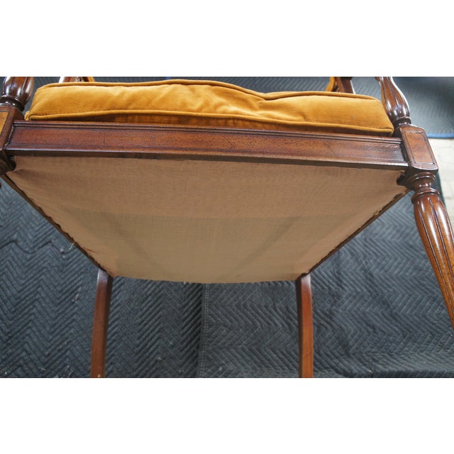 2 Hickory Chair French Regency Double Caned Walnut Fauteuil Bergere Armchairs For Sale - Image 14 of 14