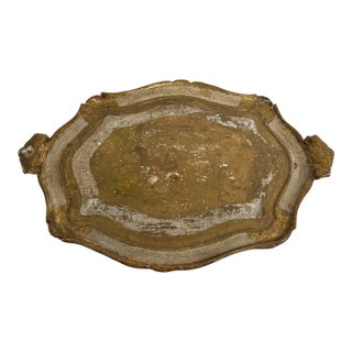 1960s Regency Wood Painted Tray For Sale