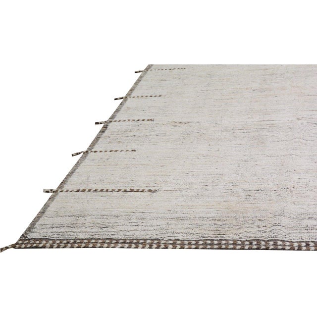 Moroccan 1960s New Moroccan Porfessional Hand Knotted Wool Rug, 10' X 14' For Sale - Image 3 of 5