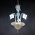 Sky Blue Mid‑Century Murano Glass Chandelier in Celeste Blue Floral Venetian Style in the Manner of Seguso Vetri d'Arte For Sale - Image 8 of 18