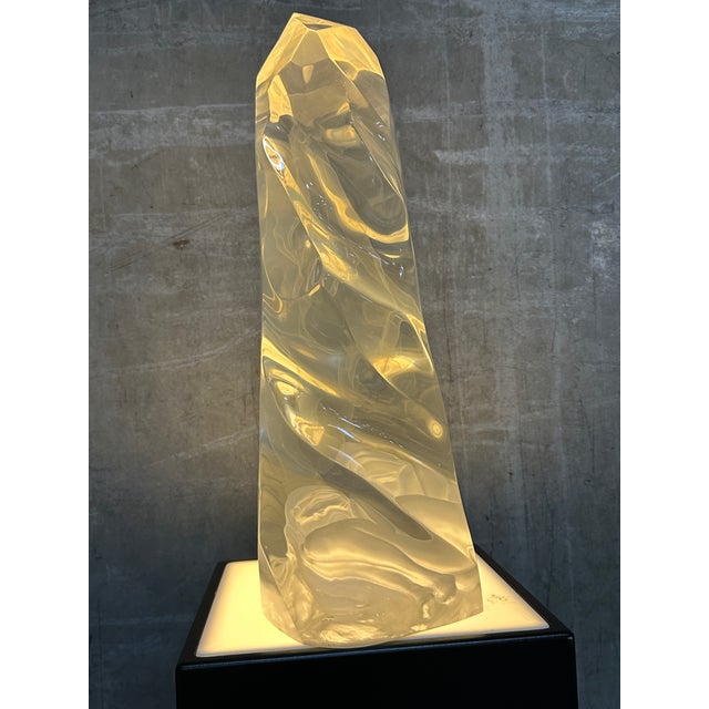 1990s Signed Frederick Hart Acrylic Resin Sculpture Echo of Silence 22" For Sale In San Francisco - Image 6 of 13