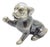 Vintage Italian Genuine Silver 800 Puppy Dog Figurine by Sorini, Arezzo, 1980s For Sale