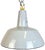 Industrial Grey Enamel Factory Pendant Lamp from Philips, 1960s For Sale