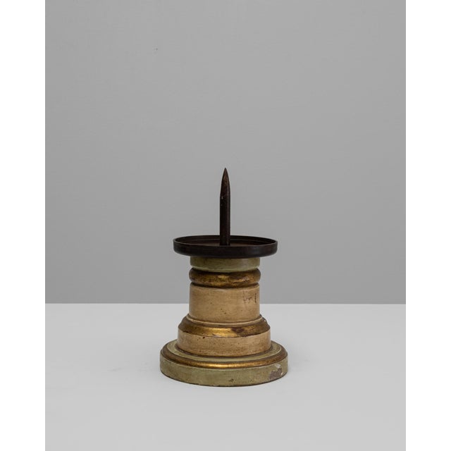 19th Century French Wooden Candlestick Holder For Sale - Image 16 of 18