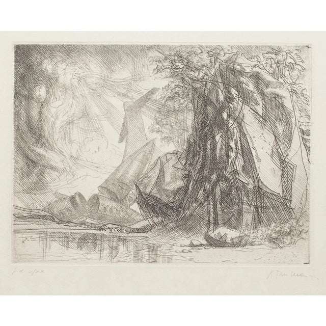 Redemption - Original Etching by Riccardo Tommasi Ferroni - 1970s 1970s For Sale - Image 3 of 3